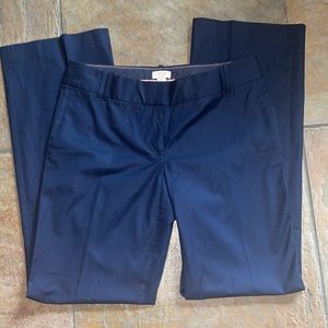 J. Crew Navy Cotton Suit Trousers